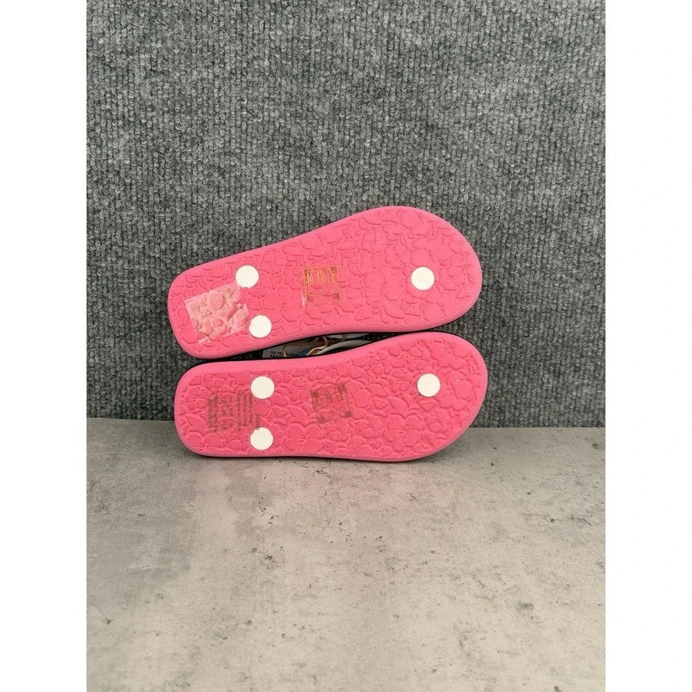 Roxy Girls RG Pebbles VI Flip Flops Size 12 Floral Multicolor Sandals NWT